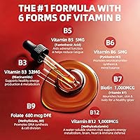 Vista 2 de GREENPEOPLE Complejo de vitamina metilada B Metil B12 + L-metil folato Apoya la energía metabólica, inmunidad y cognitiva 6 complejos súper B