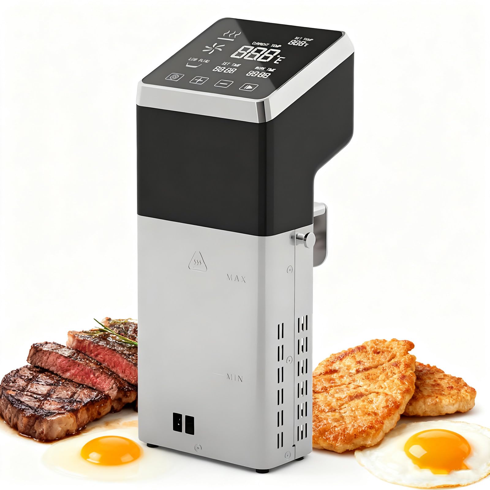 Precision Termocircolatore Cucina Bassa Temperatura, 1600W, Immersione Impermeabile IPX8, Temperatura di Lavoro 0°C - 99°C, Cottura Sottovuoto per Cena in Famiglia, Pasti Natale