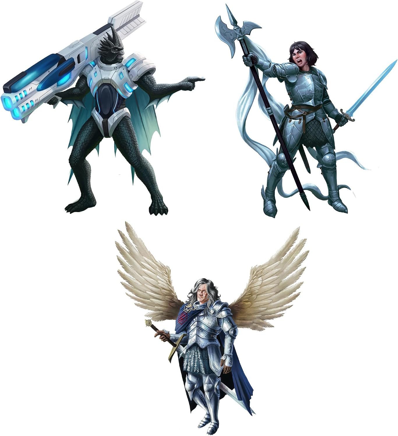 Renegade Games: Heroscape: Paragons of the New Alliance Army Expansion - 3 Champion Miniatures, 3 Army Cards, Treasure Glyphs, Secrets of the Citadel