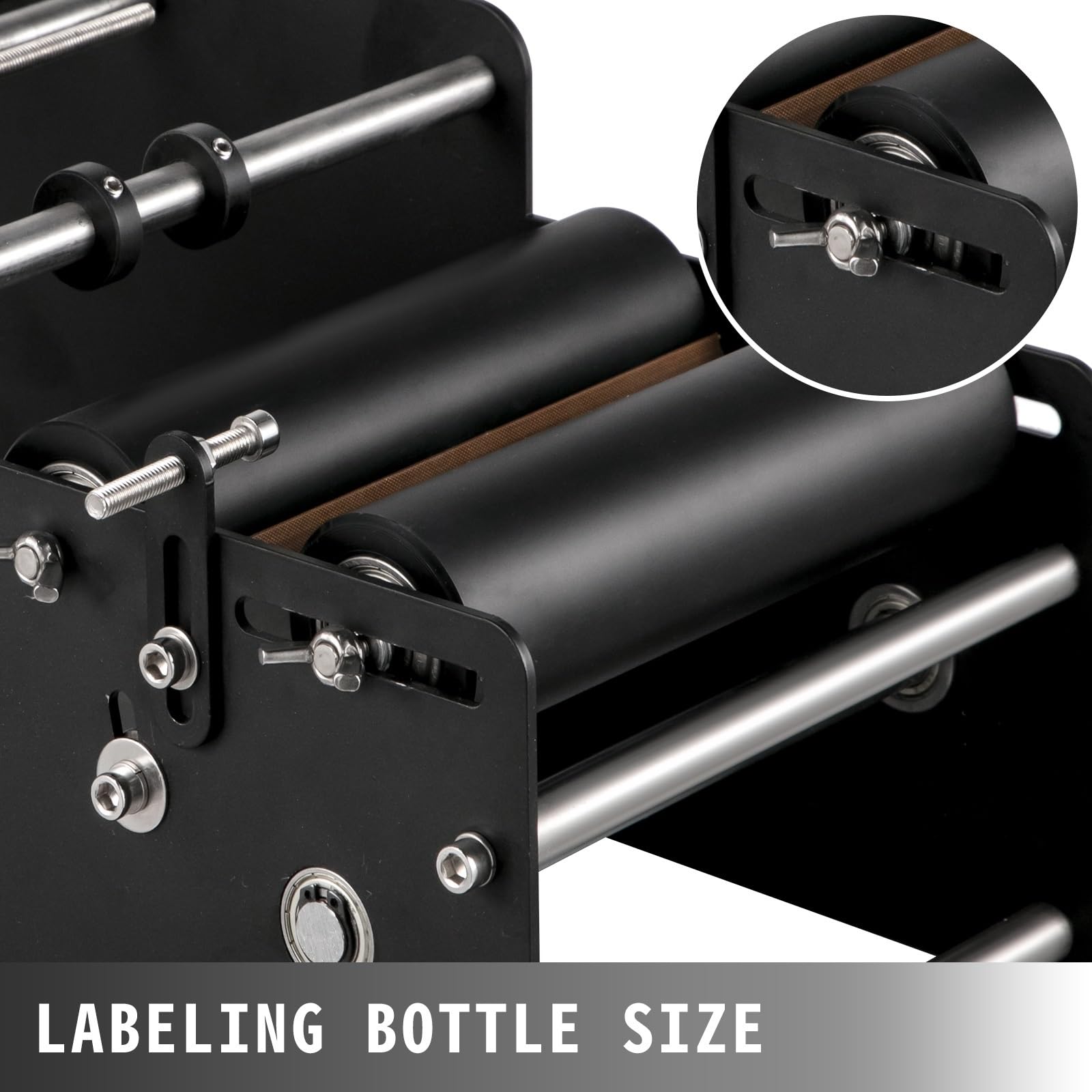 MT - 30 Etichettatrice for bottiglie semiautomatica Applicatore elettrico for stampante adhensive con tondo for plastica vetro metallo Per principianti - Fai da te