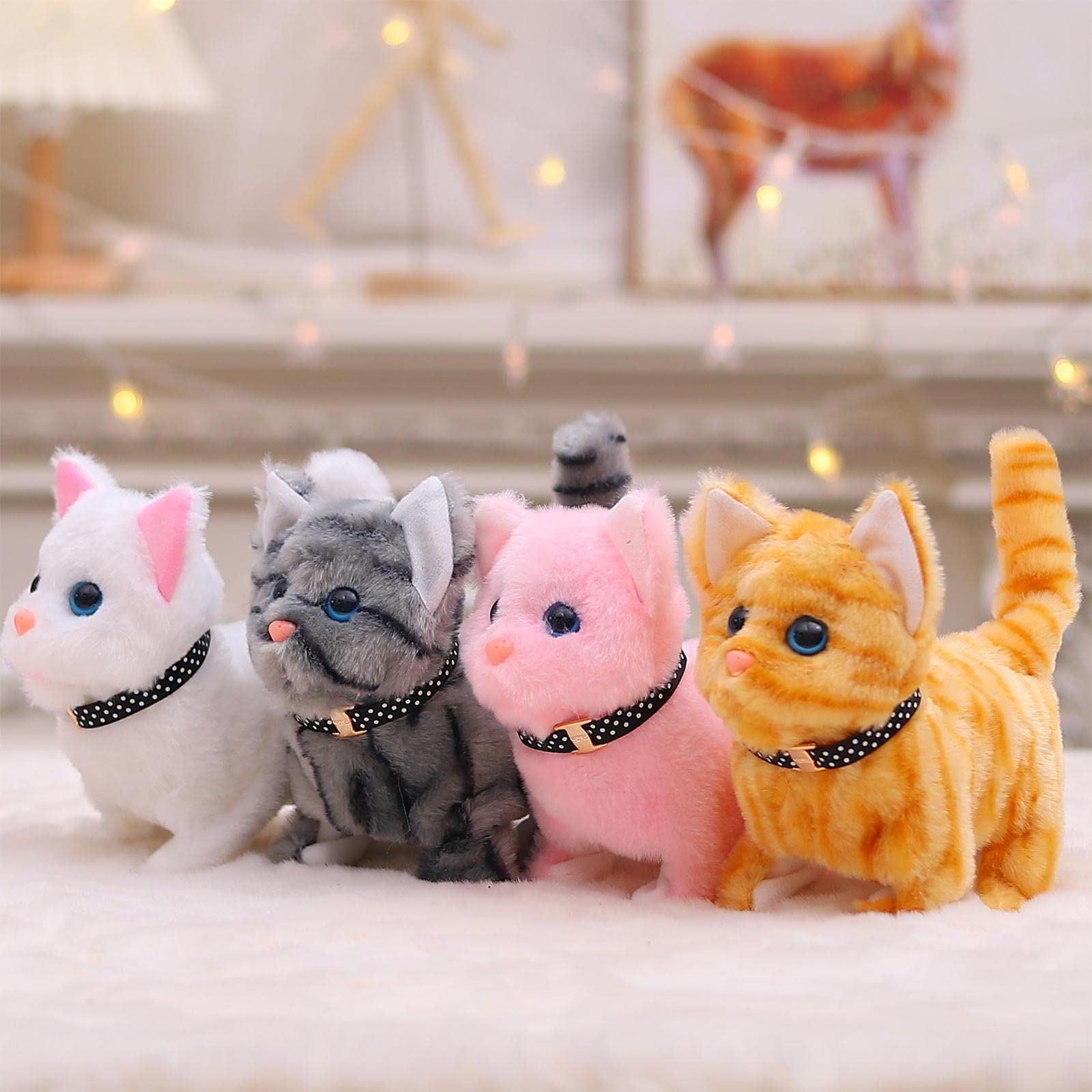 Buy Enakshi Electronic Cat Interactive Cuddly Plush Animal Cat Toy