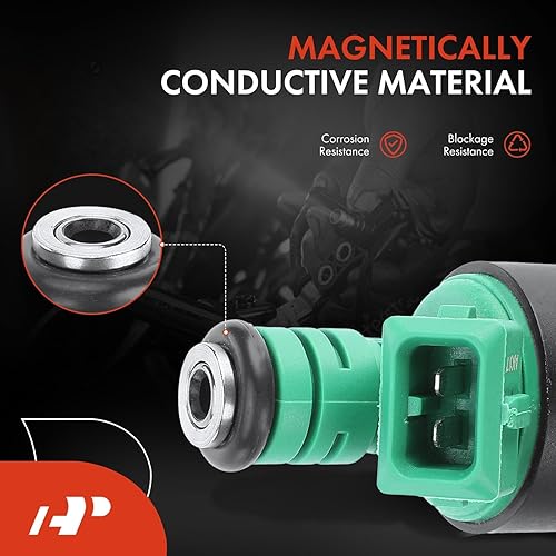 Miniatura 4 de A-Premium Inyectores de combustible compatibles con Kia Sportage 1995-2002 L4 2.0L, juego de 4, repuesto # 0280150502