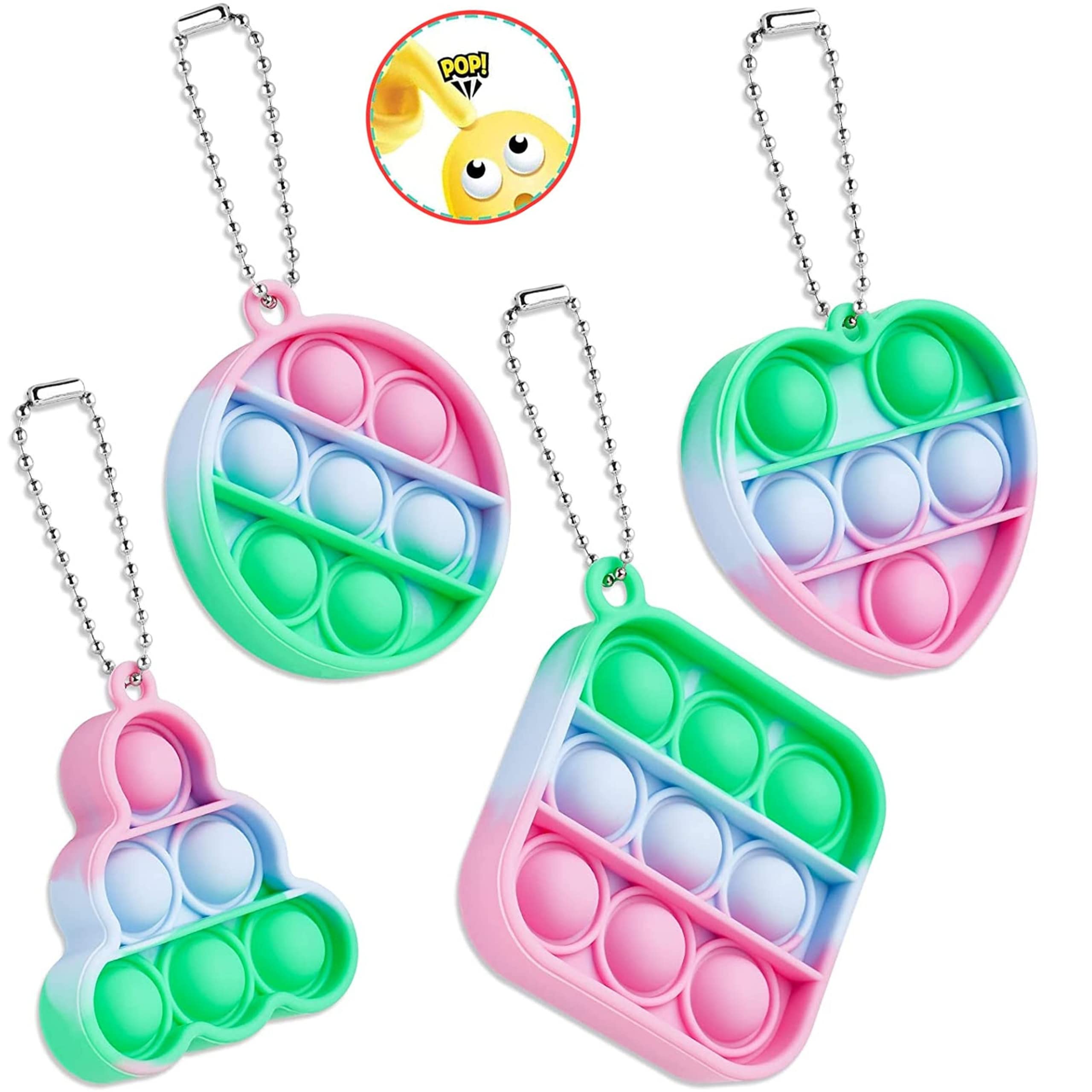 Buy Wikki Mini Pop it Fidget Toy Mini Keychain Pop it Fidget Toy Poppet Fidget Toy Multipack