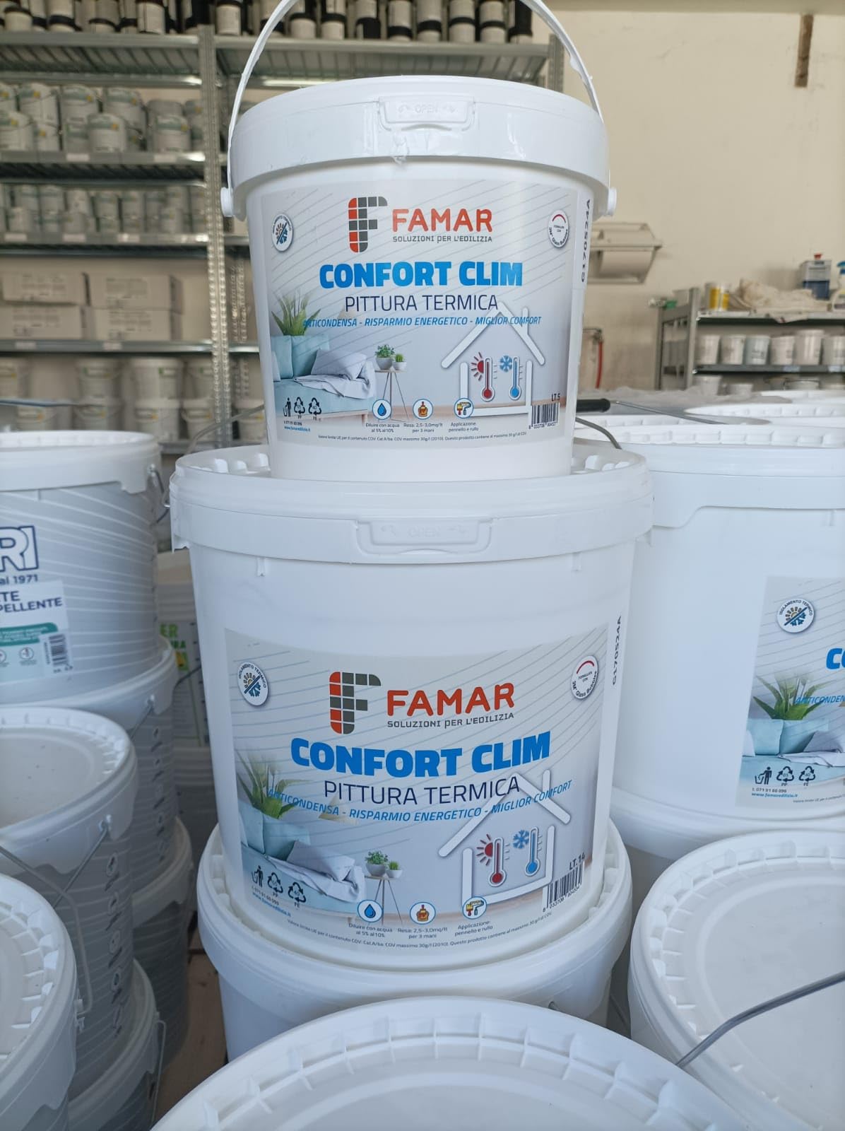 Generico Idropittura Termica Anticondensa Termoisolante per interni - 14 L - Bianco - Pittura con microsfere di vetro antimuffa
