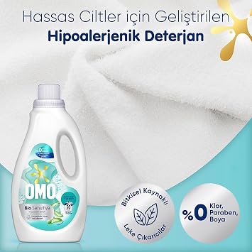 OMO Bio Sensitive Sıvı Deterjan 1500 ml