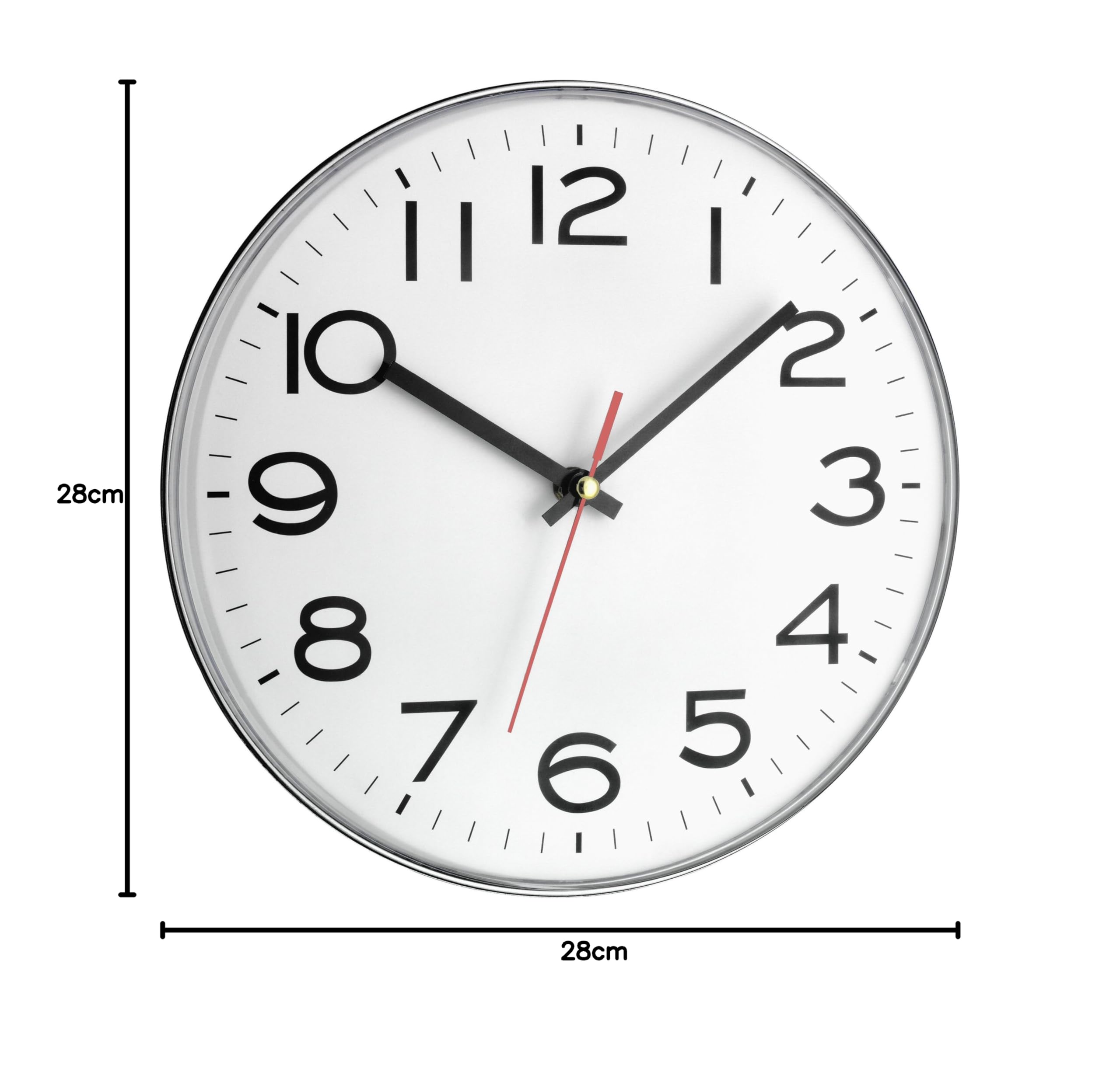 Orologio Da Incasso TFA Dostmann Con 2 Quadranti - Bianco, 90x90x36 Mm, Movimento Al Quarzo - Foto 9