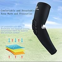 Vista 6 de 2 piezas acolchadas coderas de compresión para brazo de apoyo protector