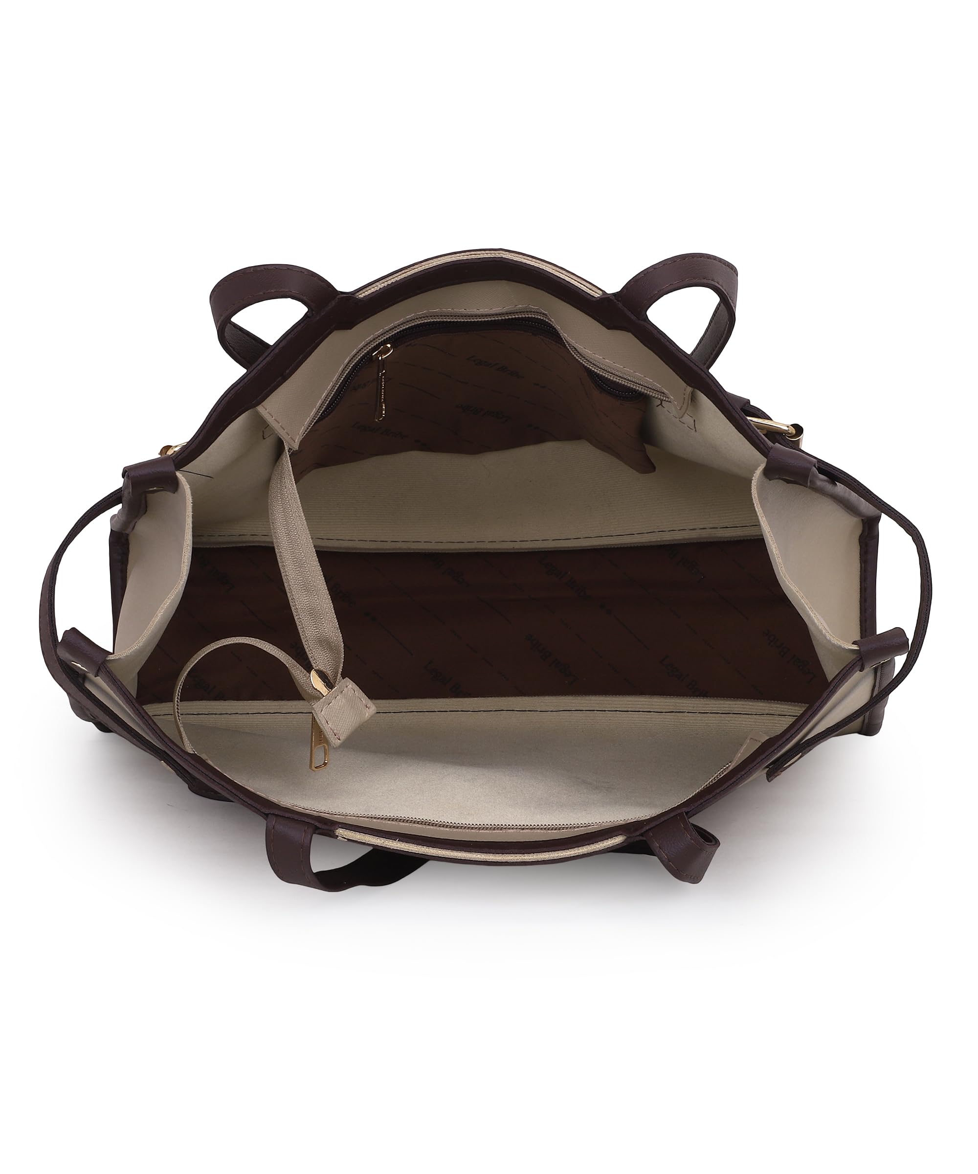 Stylish Buckle Tote Bag (Beige) 1