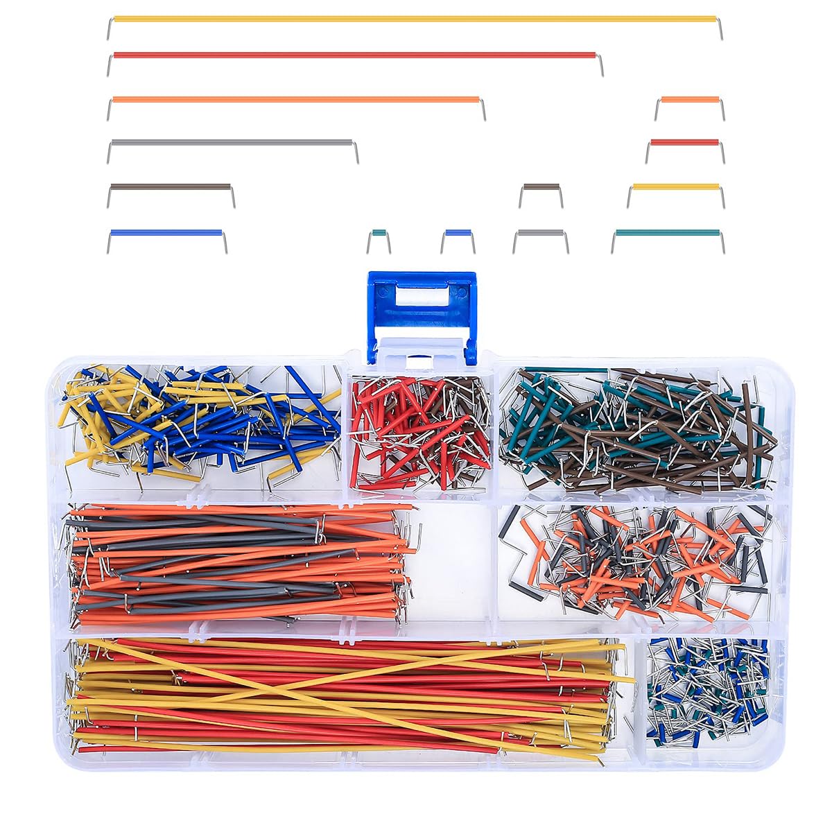 Serplex® 560pcs Jumper Wires Kit for Breadboard Connections with 14 Lengths, 2-125mm Breadboard Jumper Wire Kit, PCB Circuit Boards Jumper Wire Cables Assortment Kits for Breadboard Prototyping Solder-image-11