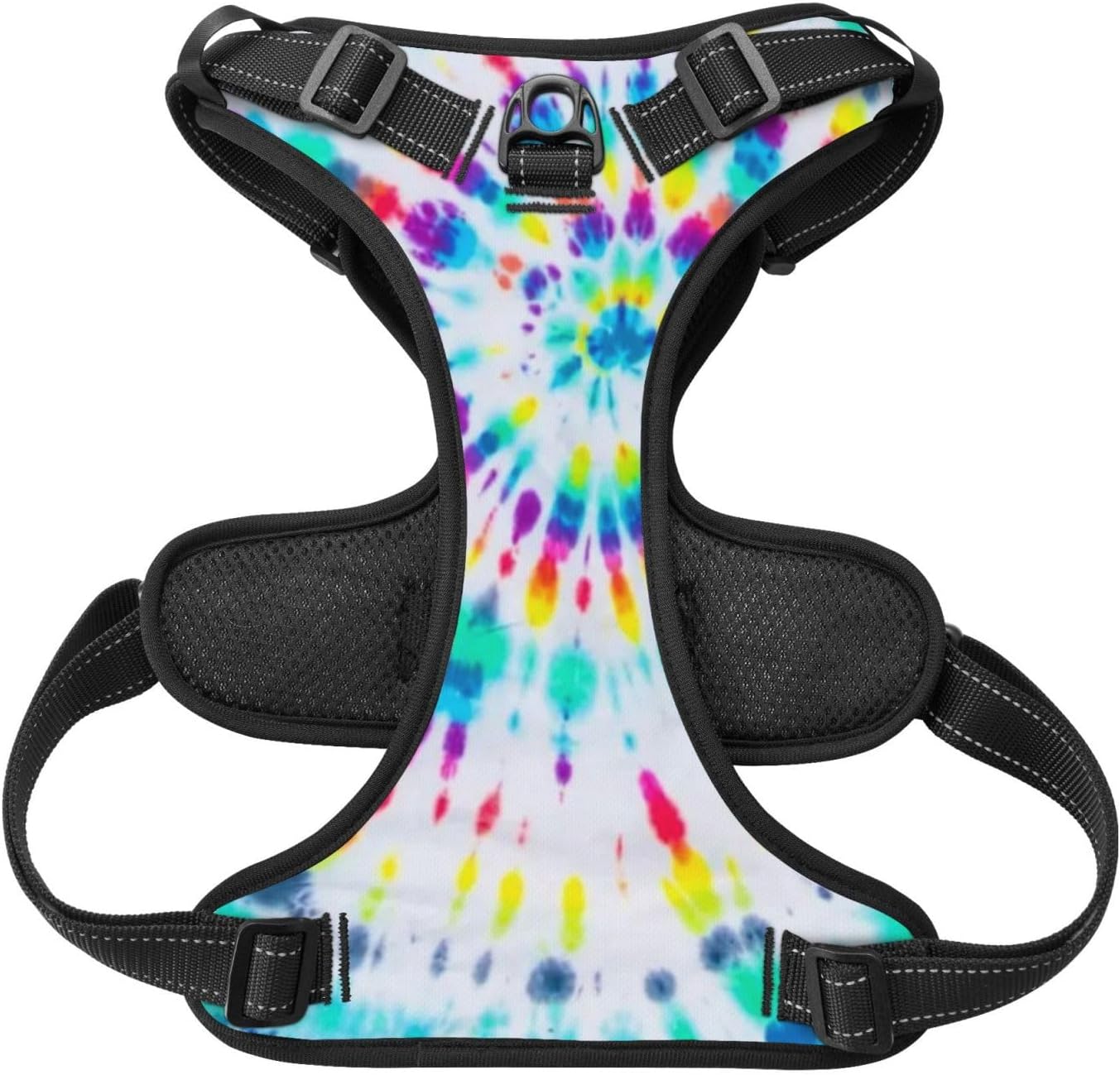 Tie Dye No Pull Dog Vest Harness for Small Medium Large Dog Puppy Pets Cats Outdoor Walking