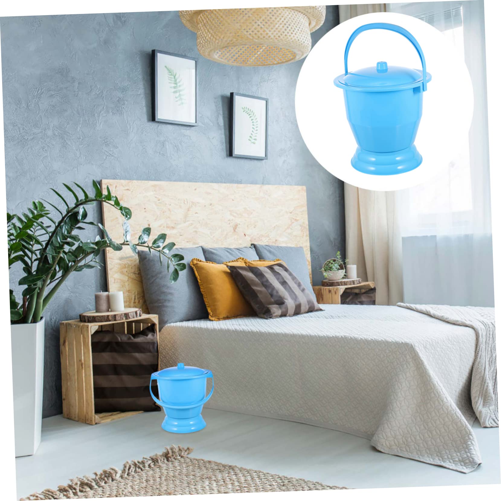 Gatuida Chamber Pot Urinal Potty Boys and Girls Sitting Toilet Reusable Urine Pot for Travel