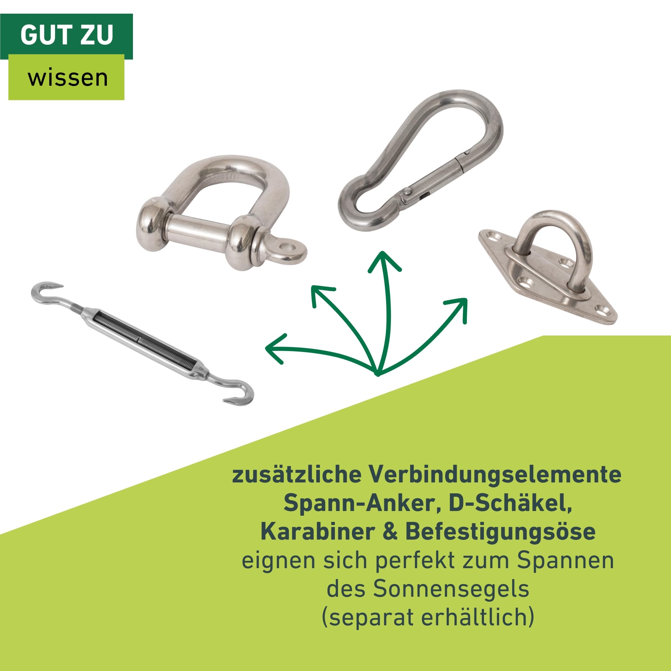 Windhager Halteöse aus Edelstahl für Sonnensegel, Wandöse, Halterung für Sonnenschutz, Zubehör für Sonnensegel, 7,9 x 4,9 x 2,7 cm