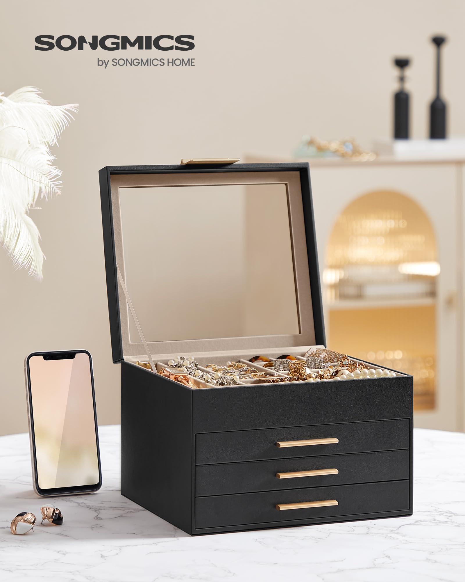 Amazon.com: SONGMICS GISELLA Collection - Jewelry Box Organizer, 4