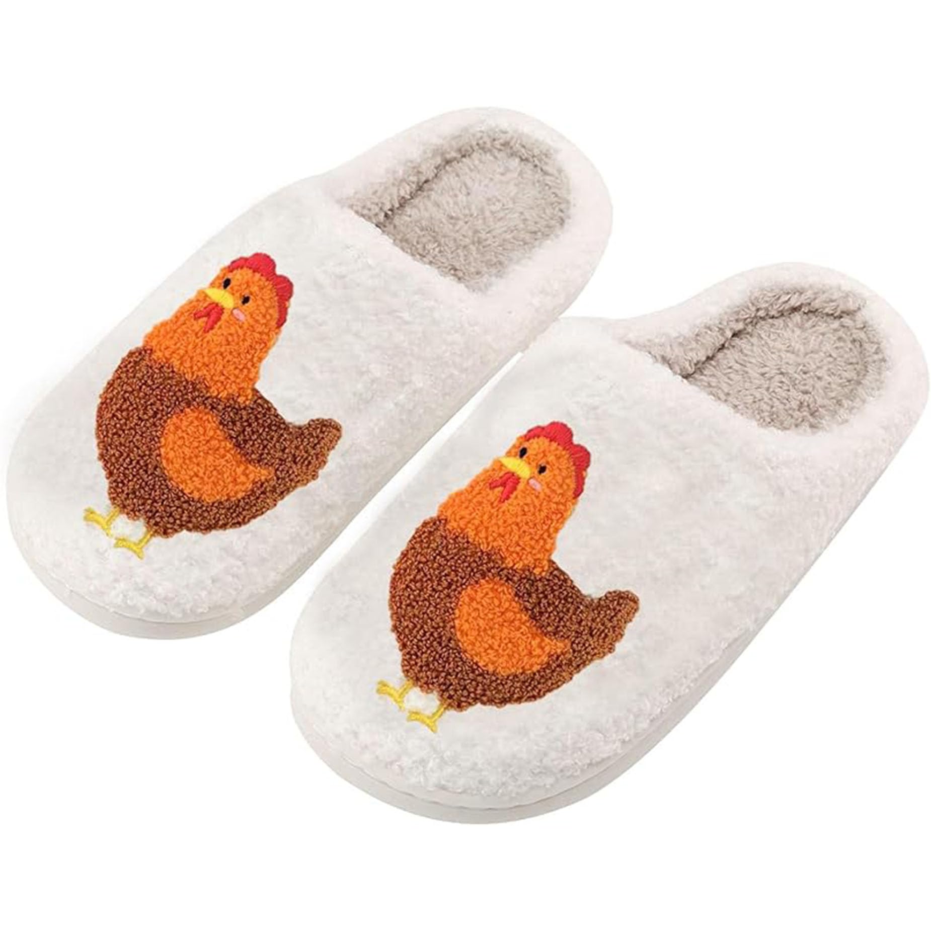 LNERIP Slippers Winter Womens Mens Fluffy Plush Slippers Animals Cute Cartoon House Slippers Cuddly Warm Shoes Indoor Outdoor Girls Women
