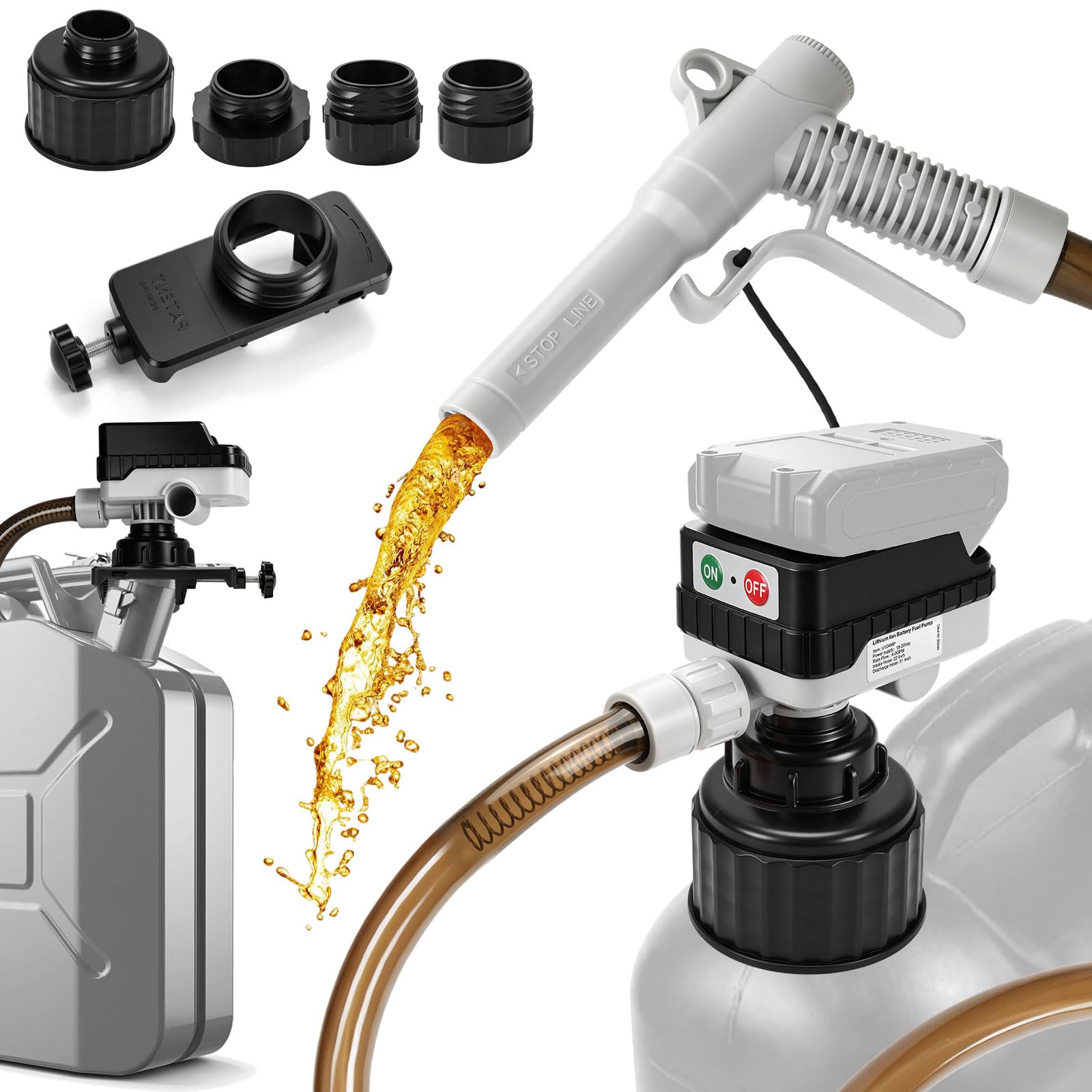 Pompe à carburant sans fil pour Makita 18V (sans batterie) (Auto)