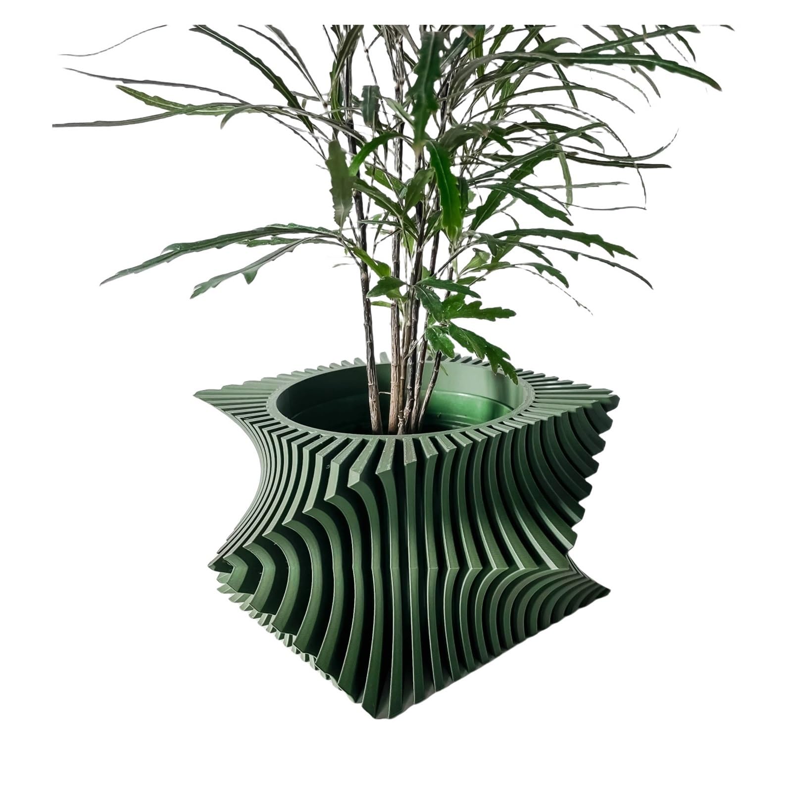 Vases Plant Pot Home Use Flower Decorative Stripe Desktop Maceteras Decorations Interior