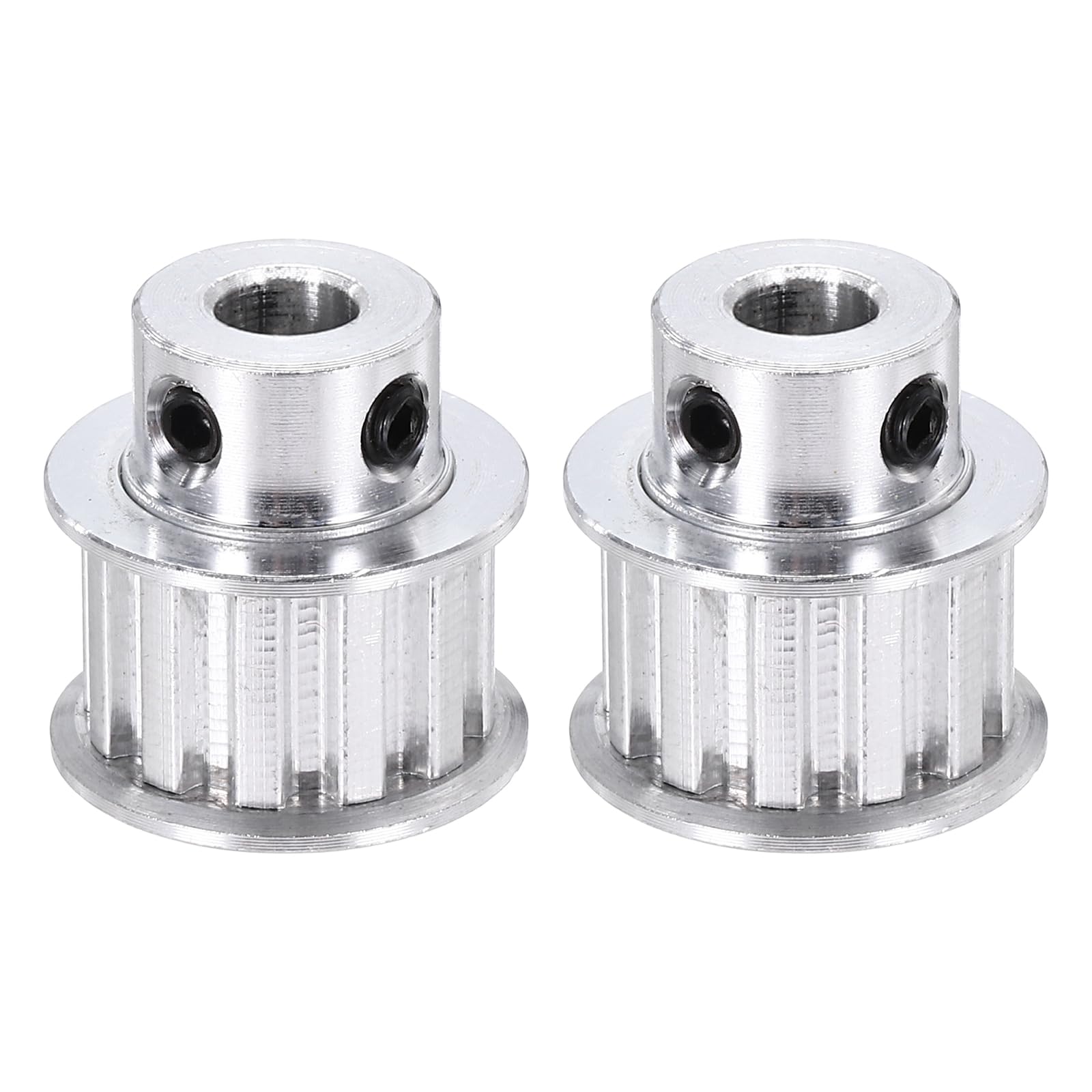 sourcing map 2 Pcs Aluminium Timing Pulley, XL 12 Teeth 8mm Bore Synchronous Wheel Timing Belt Pulley 5.08mm Pitch 11mm Slot Width for Belt, CNC Machine, 3D Printer