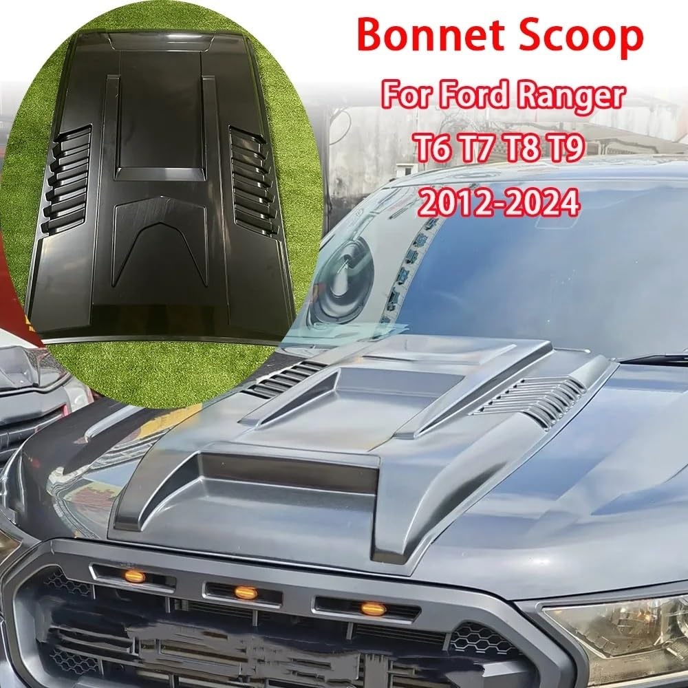 haubenentlüftungen Für Ranger T6 T7 T8 T9 2012-2024 Universelles Zubehör für die Abdeckung der Motorhaubenschaufel(For T6 T7 T8)