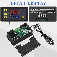Frienda W3230 LCD digitális termosztát 12V 20A hőmérséklet szabályozó -50-110°C szenzorral 2db 2
