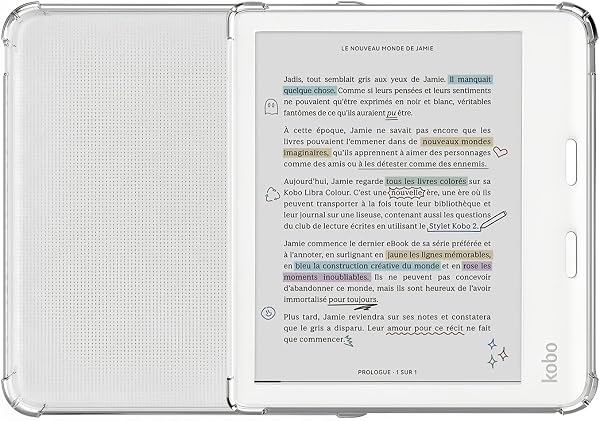 Stianiiie Coque pour Kobo Libra 2 / Libra Colour 7" Housse avec Coins renforcés Étui pour Libra 2 Ereader Libra Colour Étui - 1