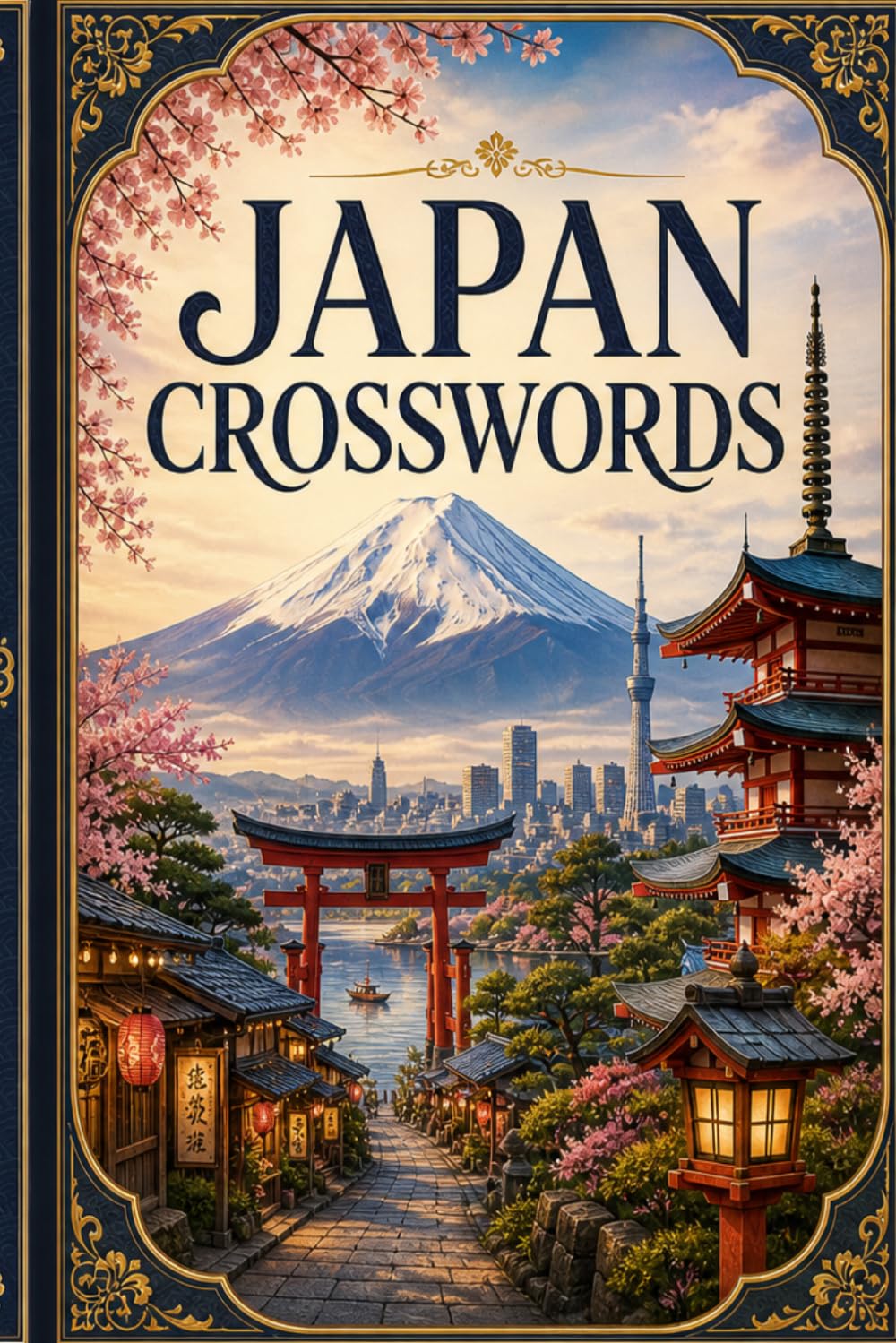 JAPAN CROSSWORDS: 60 Crossword Puzzles: 6x9 Inches, 120 Pages | 60 word search Puzzles | Solutions Included|