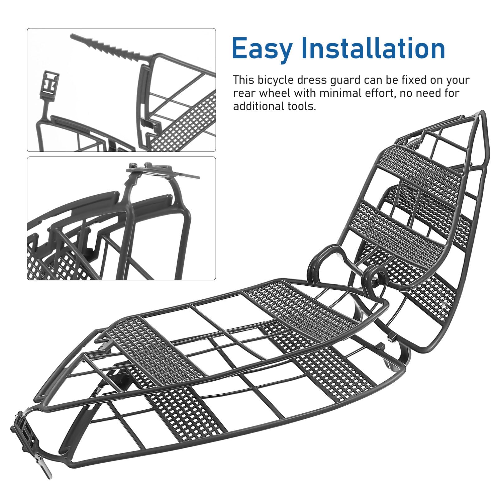 Amazon.co.jp: ドレスガード 自転車 スカート巻き込み防止カバー 後輪