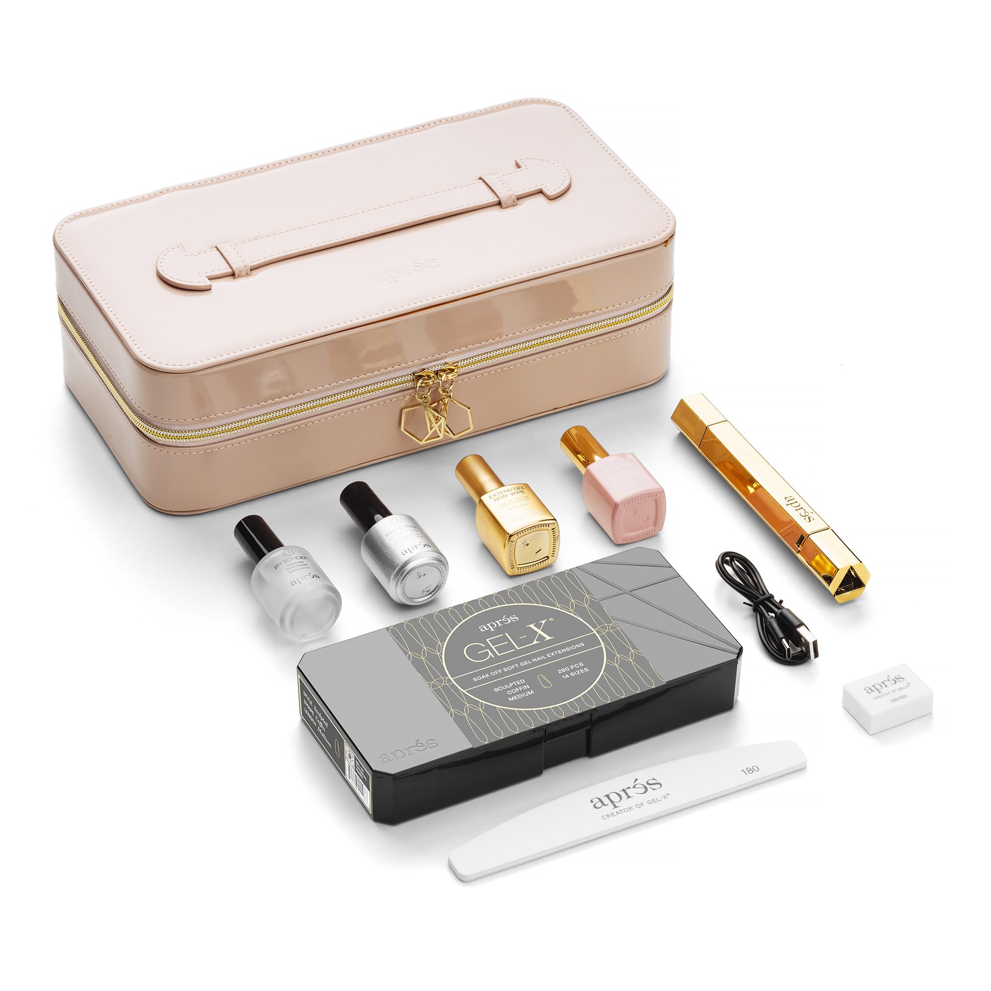 Aprés Gel-X Nail Professional Starter Kit, 14 Sizes 00-9 w/ Half