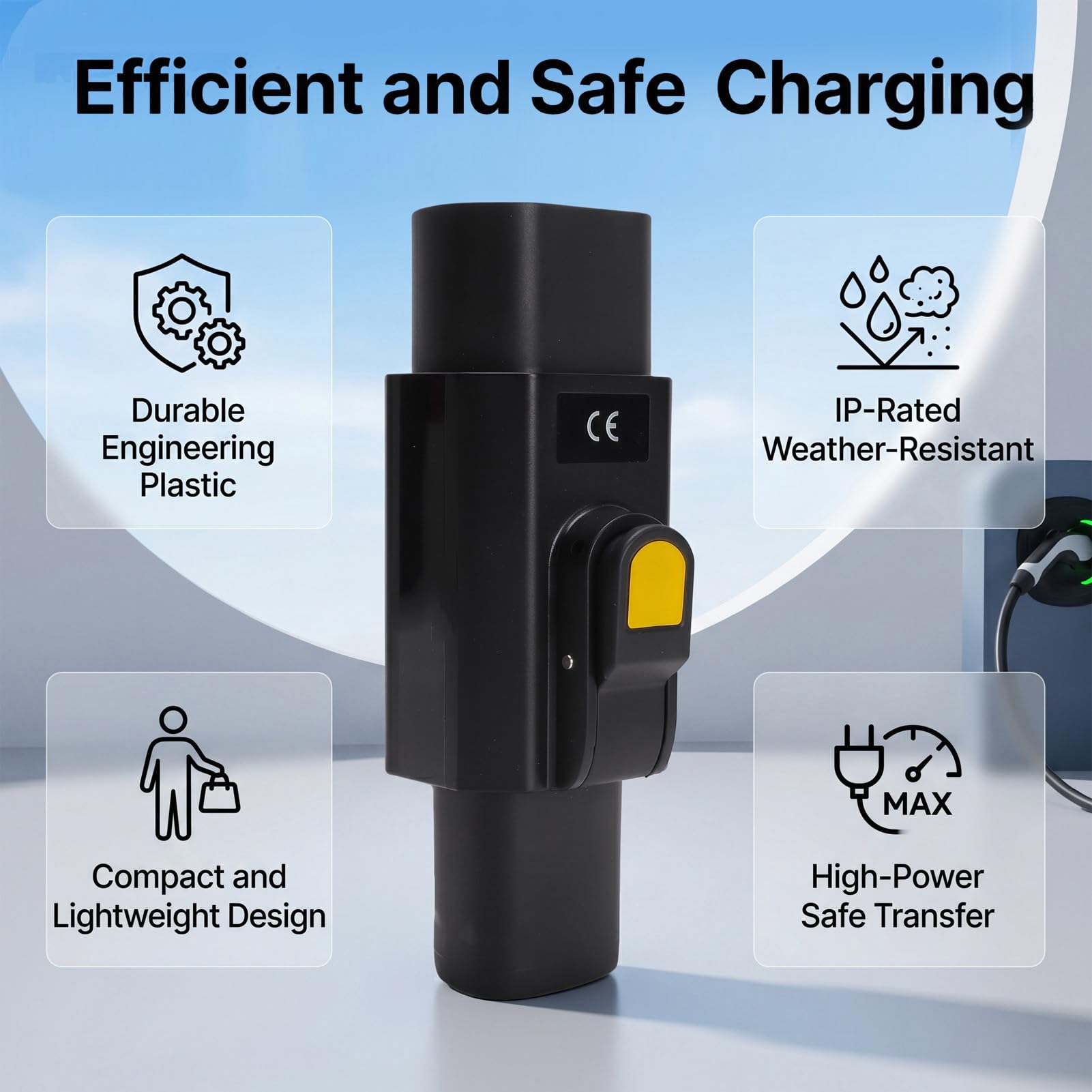 aqxreight Adapter Nacs 32A 7KW IP54 Typu 2 do 3 X Y