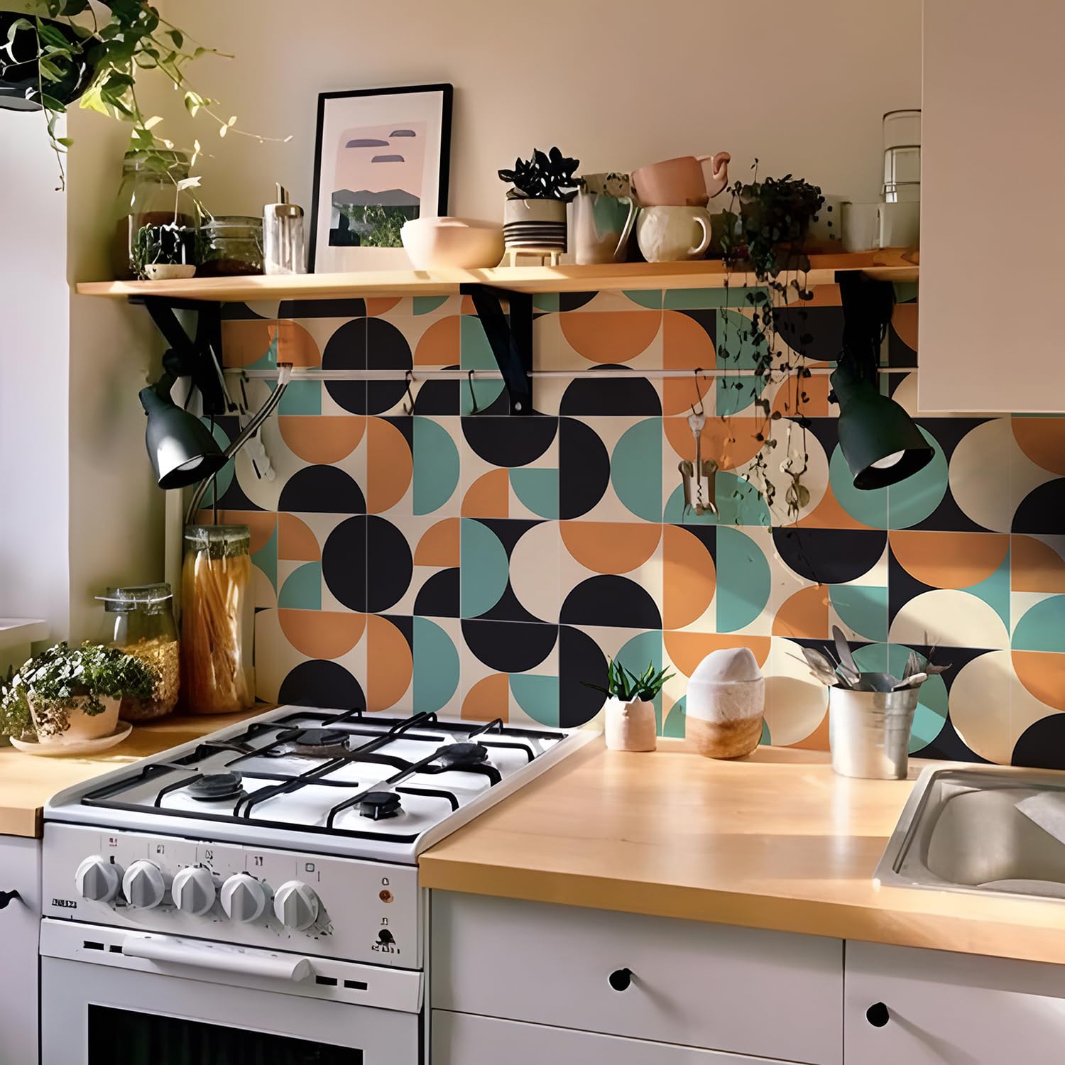 Stickers muraux vinyle pour relooker la crédence de cuisine et les murs de salle de bain
