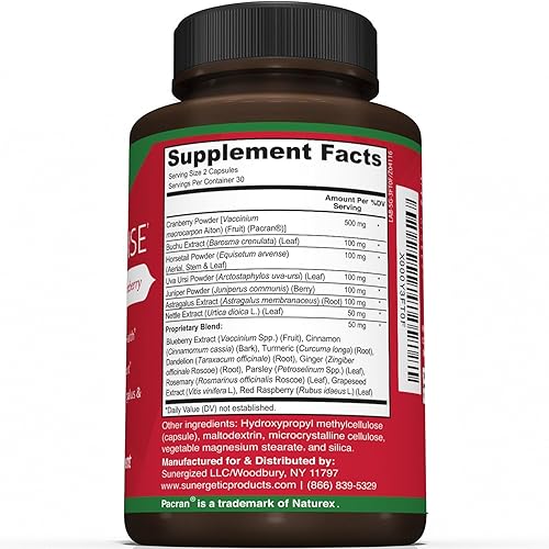 Miniatura 2 de El mejor suplemento para la limpieza del riñón, fórmula que ayuda a los riñones con el extracto orgánico de arándano, elimina toxinas, mejora la