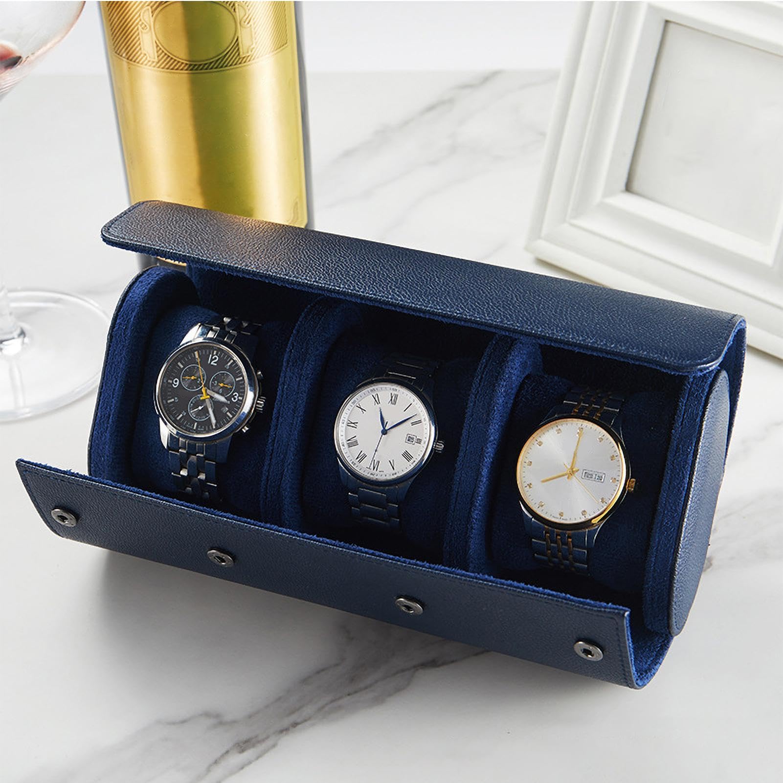 Generisch Estuche de viaje para relojes, estuche de viaje compacto para