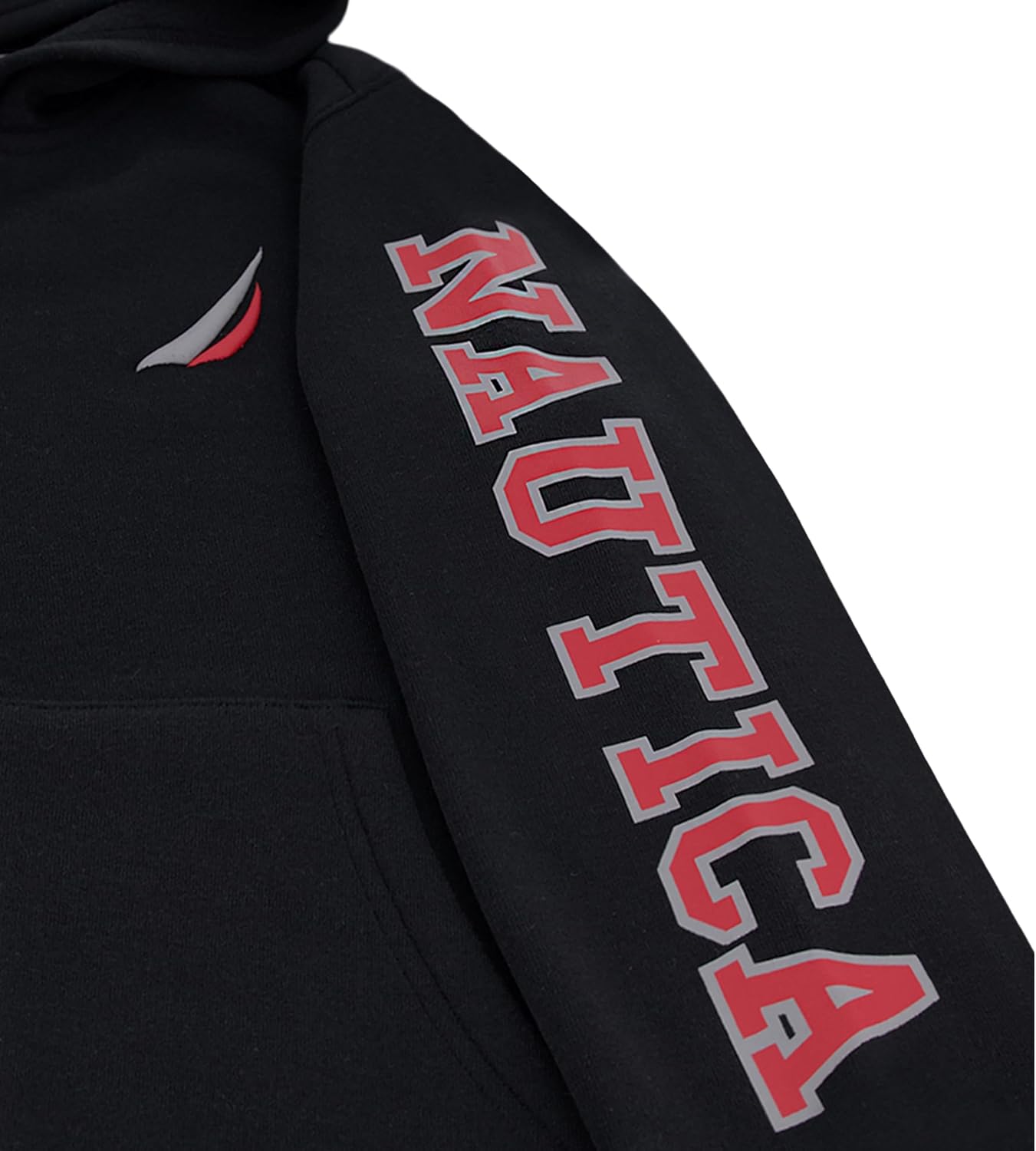 Nautica boys Long Sleeve Fleece Full Zip Hoodie, Comfortable, Relaxed Fit - Image 4