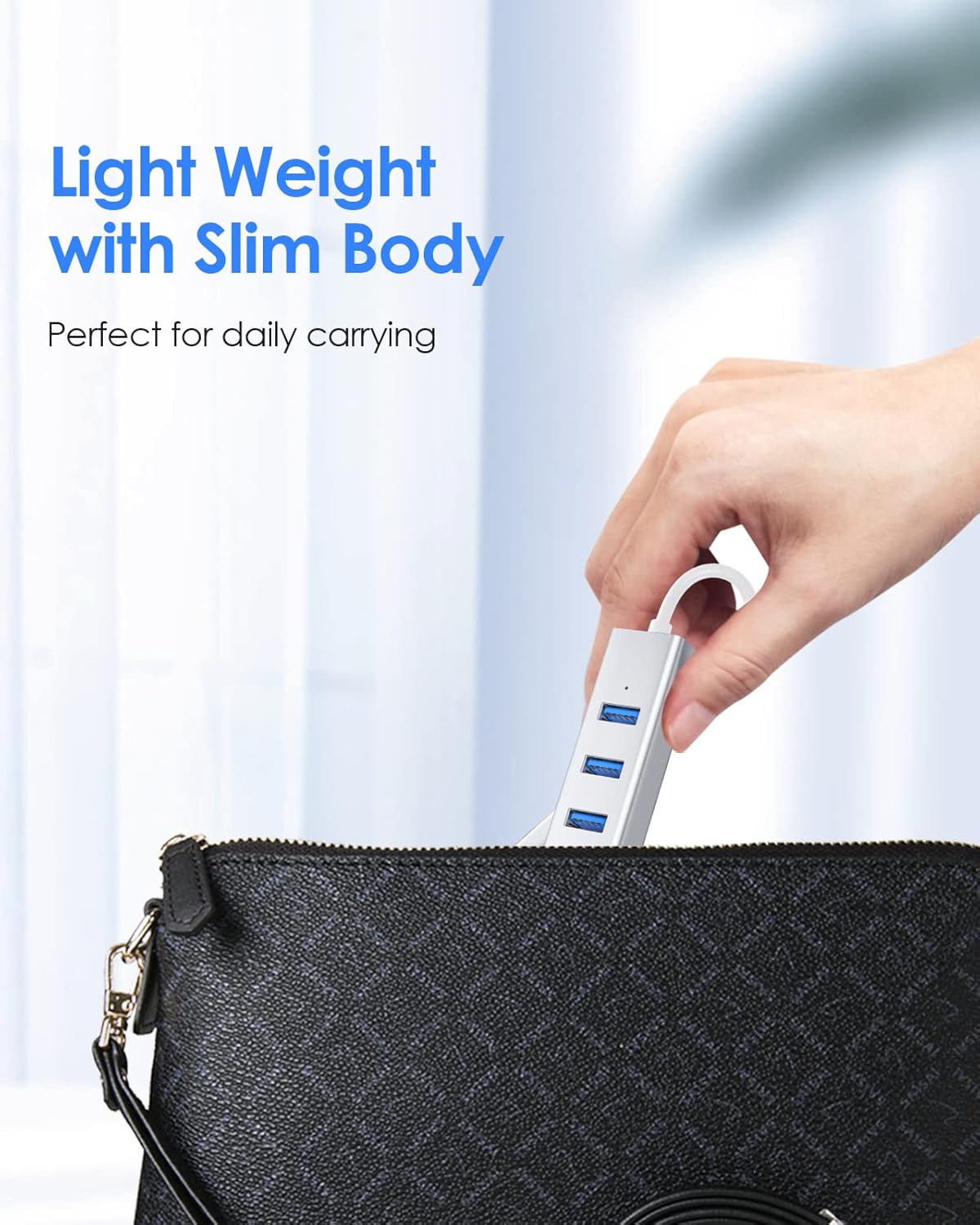 LENTION USB C Hub Ethernet Adapter, 3 USB 3.0 Ports, RJ45 Network Connector for 2023-2016 MacBook Pro, New Mac Air/iPad Pro, Chromebook, More, Stable Driver Certified (CB-C23s, Silver) image 8 of 8 B076PJR67N