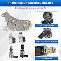 Vista 5 de Kessocco 1 juego 4T40E 4T45E Solenoide de transmisión automática con placa de control Kit de juego de solenoide de transmisión de repuesto