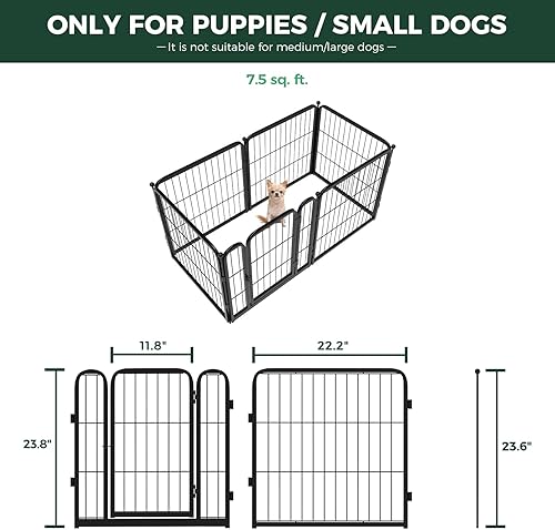 Miniatura 2 de FXW HomePlus - Corralito para perros diseñado para uso en interiores, 24 pulgadas de altura para cachorros y perros pequeños Pendiente de patente