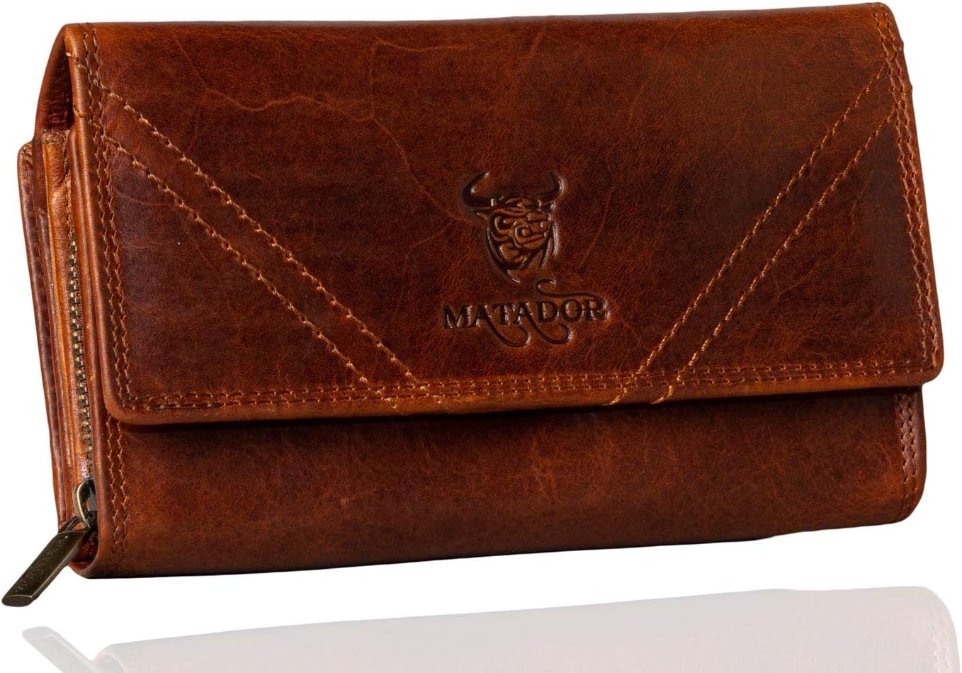MATADOR Lisbon Women's Leather Wallet with Elegant Gift Box, Elegant Women's Large Wallet with RFID Blocker, Luxury Wallet