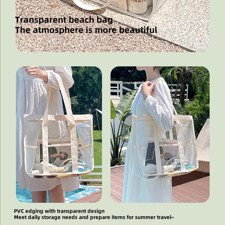 Beach Bag - Mesh Beach Handbag Suitable for Women's Various Holiday Gifts, Suitable for Beach Vacation, Swimming Pool Travel4