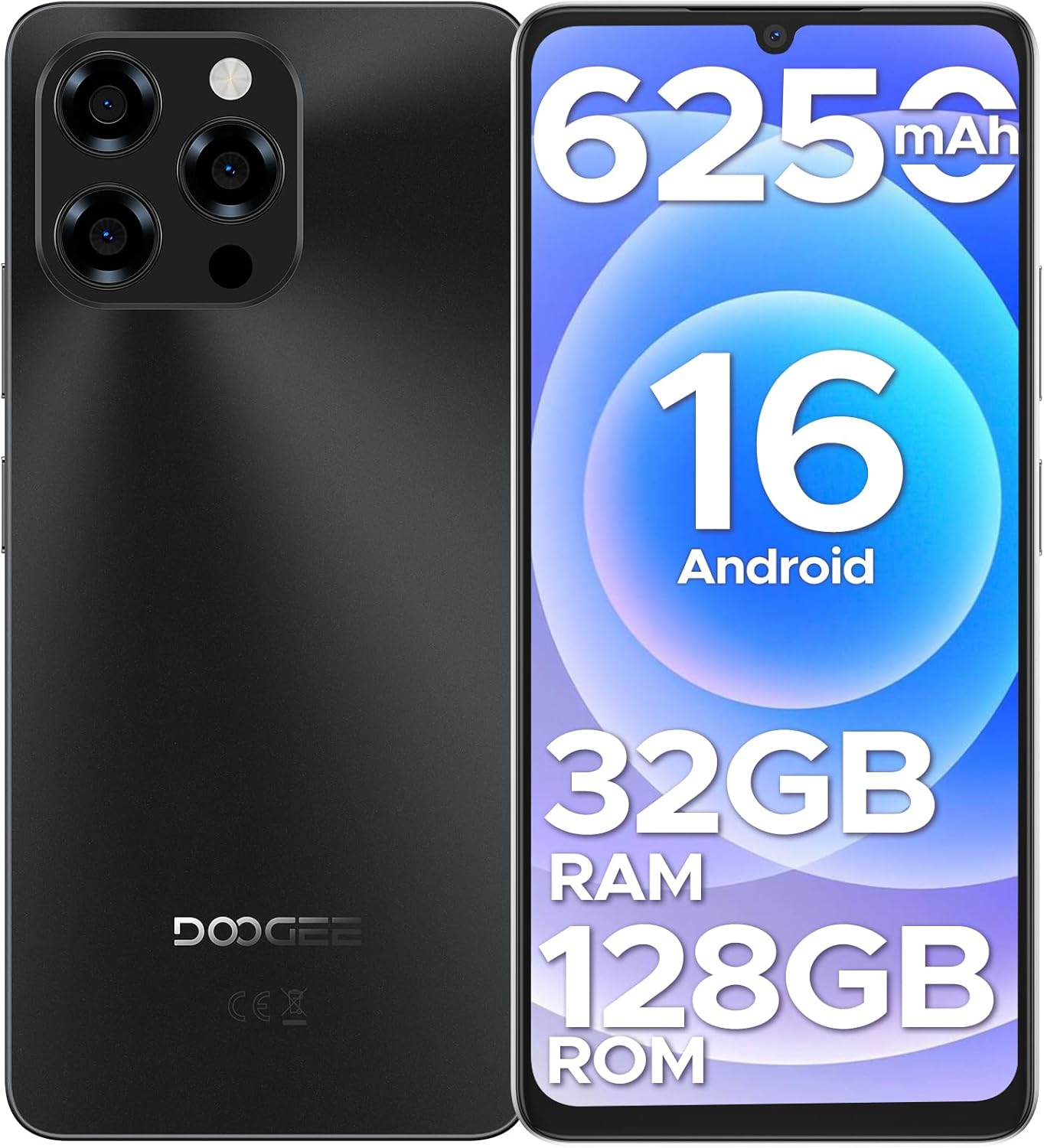 DOOGEE Note 58 Android 16 Unlocked Phones, 32GB+128GB/2TB Expand Cell Phone, 6.6”HD+90Hz Dispaly, 6250mah Battery, 4G Dual Sim Unlocked Smartphone, Widevine L1/NFC/OTG/Face Unlock DOOGEE Note 58 Android 16 Unlocked Phones, 32GB+128GB/2TB Expand Cell Phone, 6.6”HD+90Hz Dispaly, 6250mah Battery, 4G Dual Sim Unlocked Smartphone, Widevine L1/NFC/OTG/Face Unlock