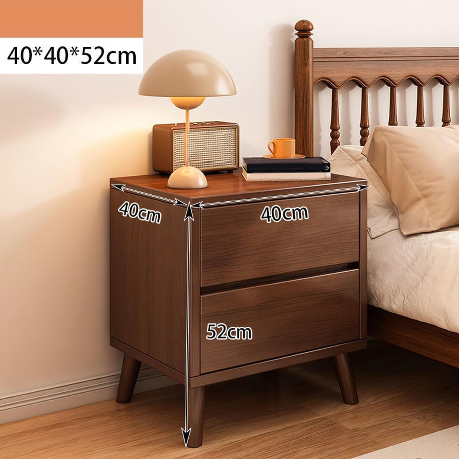 [dhiuebc] サイドテーブル 木製 引き出し 天然木 スタイル1 ナイトテーブル 収納 テーブル おしゃれ オーク材 無垢材