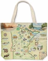 Vista 39 de Xplorer Maps Bolsa de lona con asas, bolsa de compras de comestibles de tela, bolsa reutilizable y ecológica, 100% algodón, lavable