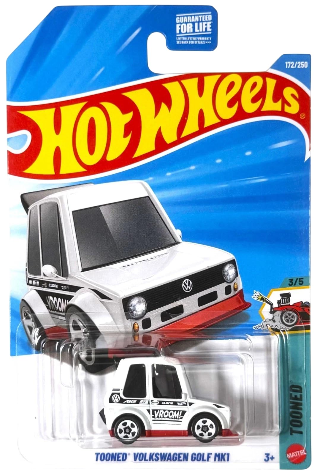 Hot Wheels Tooned Volkswagen Golf MK1 Tooned Ages 3 and Up 172/250
