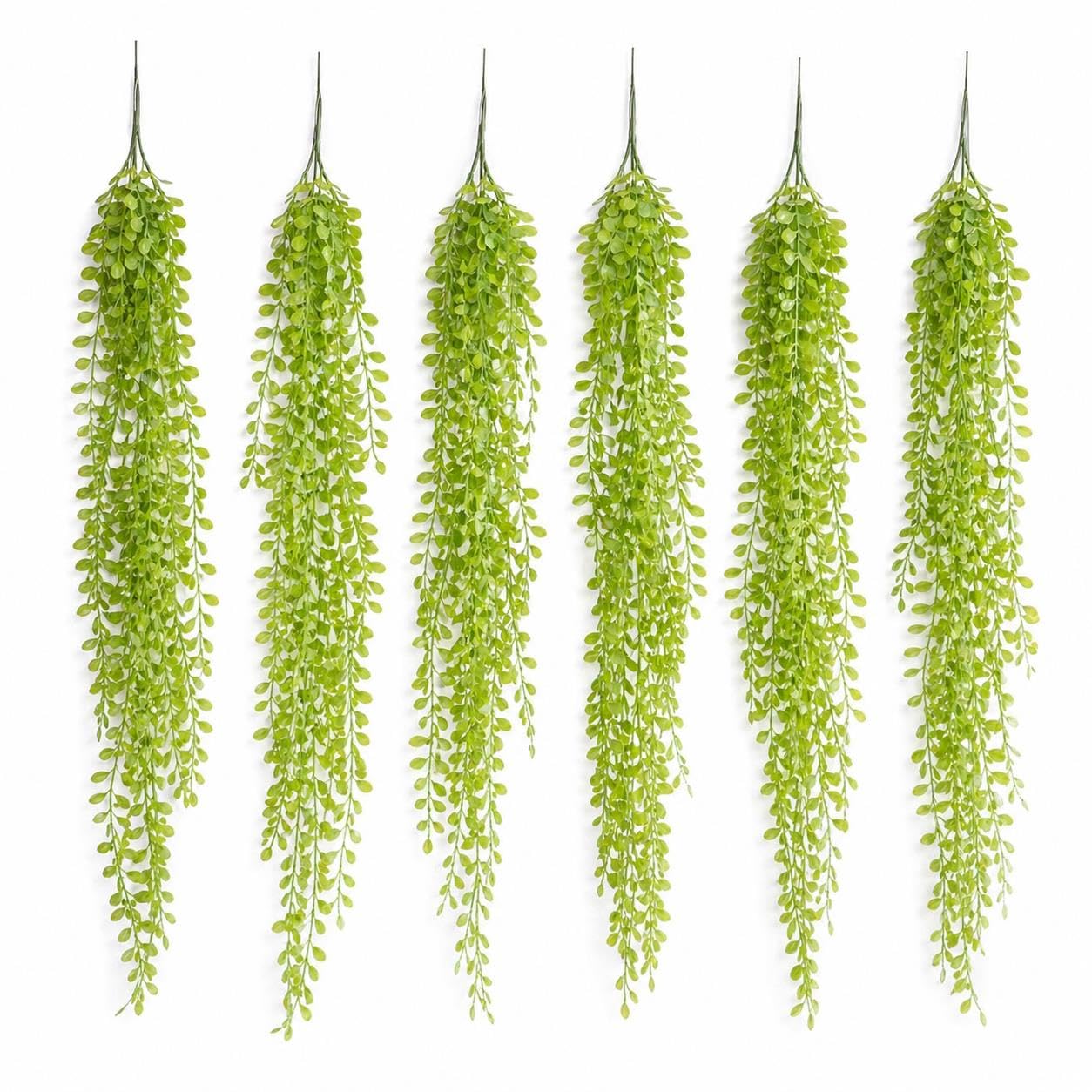 Multipack Leaf Design Artificial Hanging Plants