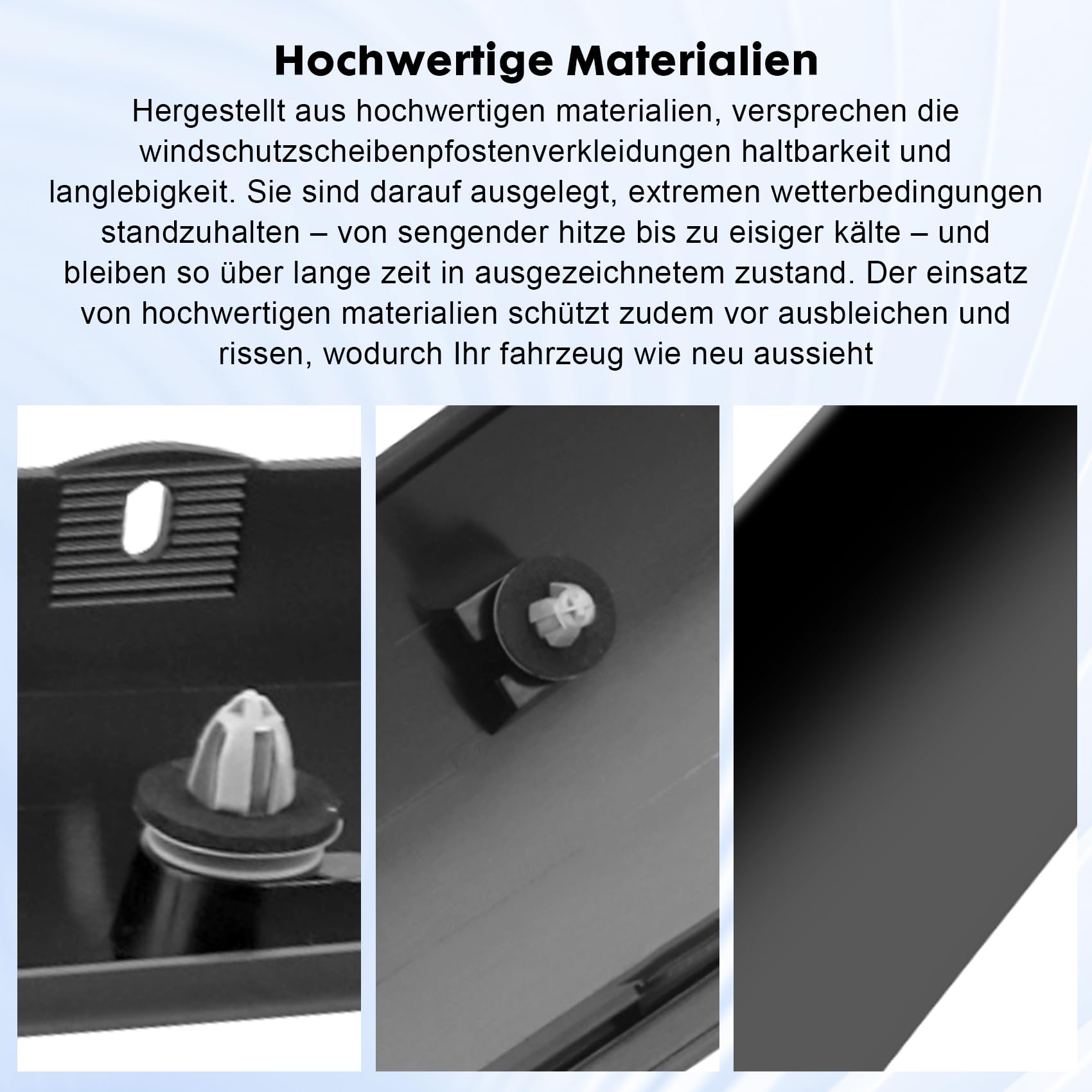 Windschutzscheiben-A-Säulen-Zierleiste 51137128157 Vorne Links Windschutzscheiben-Zierleiste Kompatibel mit Mini R50 R53 Cabriolet R52