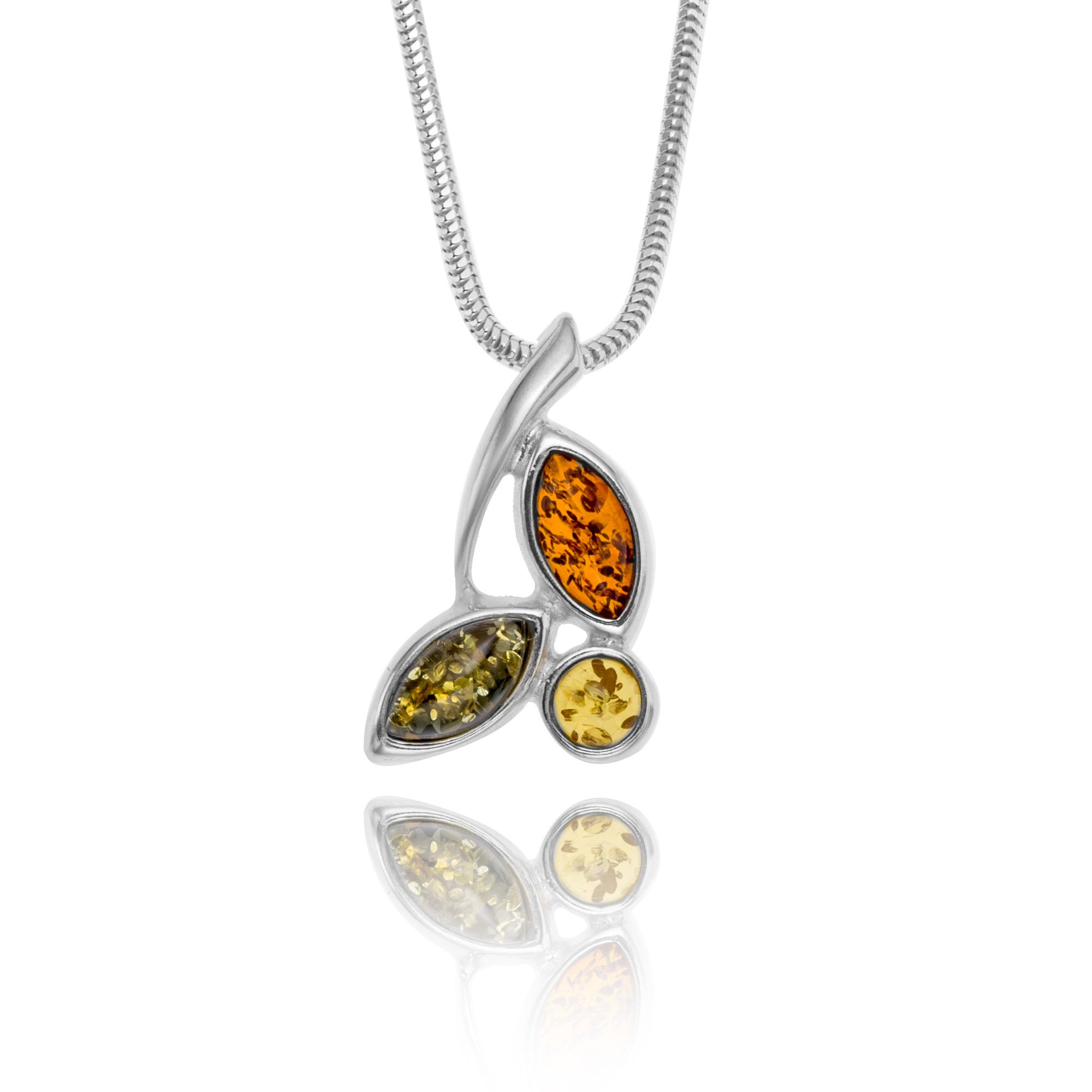 Copal Collana Da Donna Con Ambra Autentica E Argento 925
