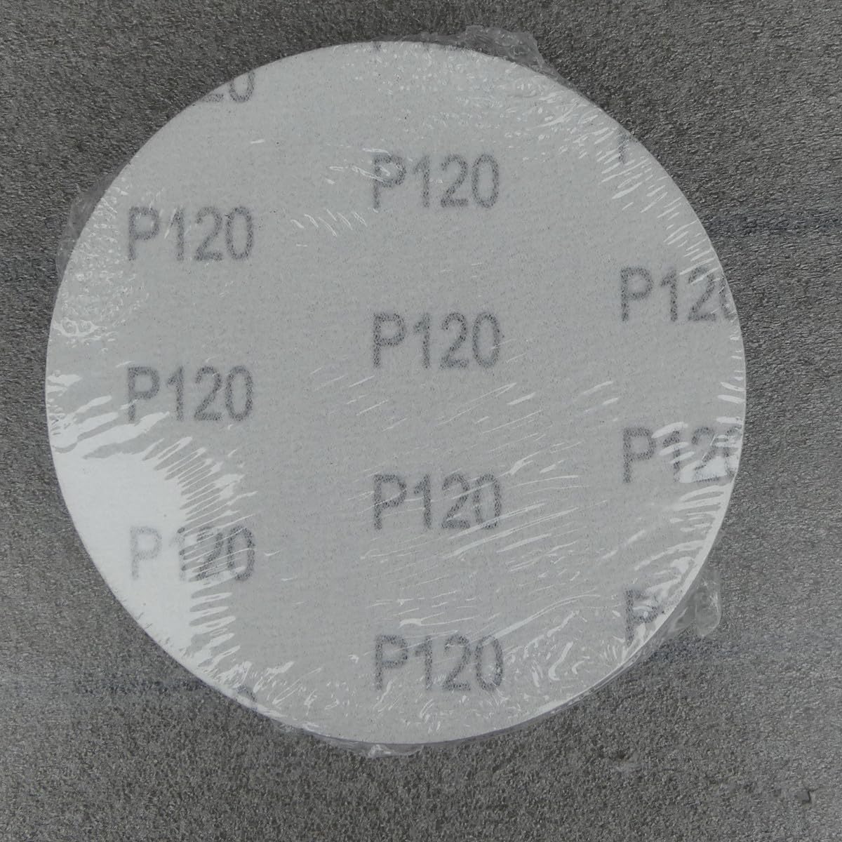 25 discos abrasivos de KLETT de 150 mm de diámetro, sin agujeros, grano P120, lijadora excéntrica de cuello largo, lijadora de Bohrfux