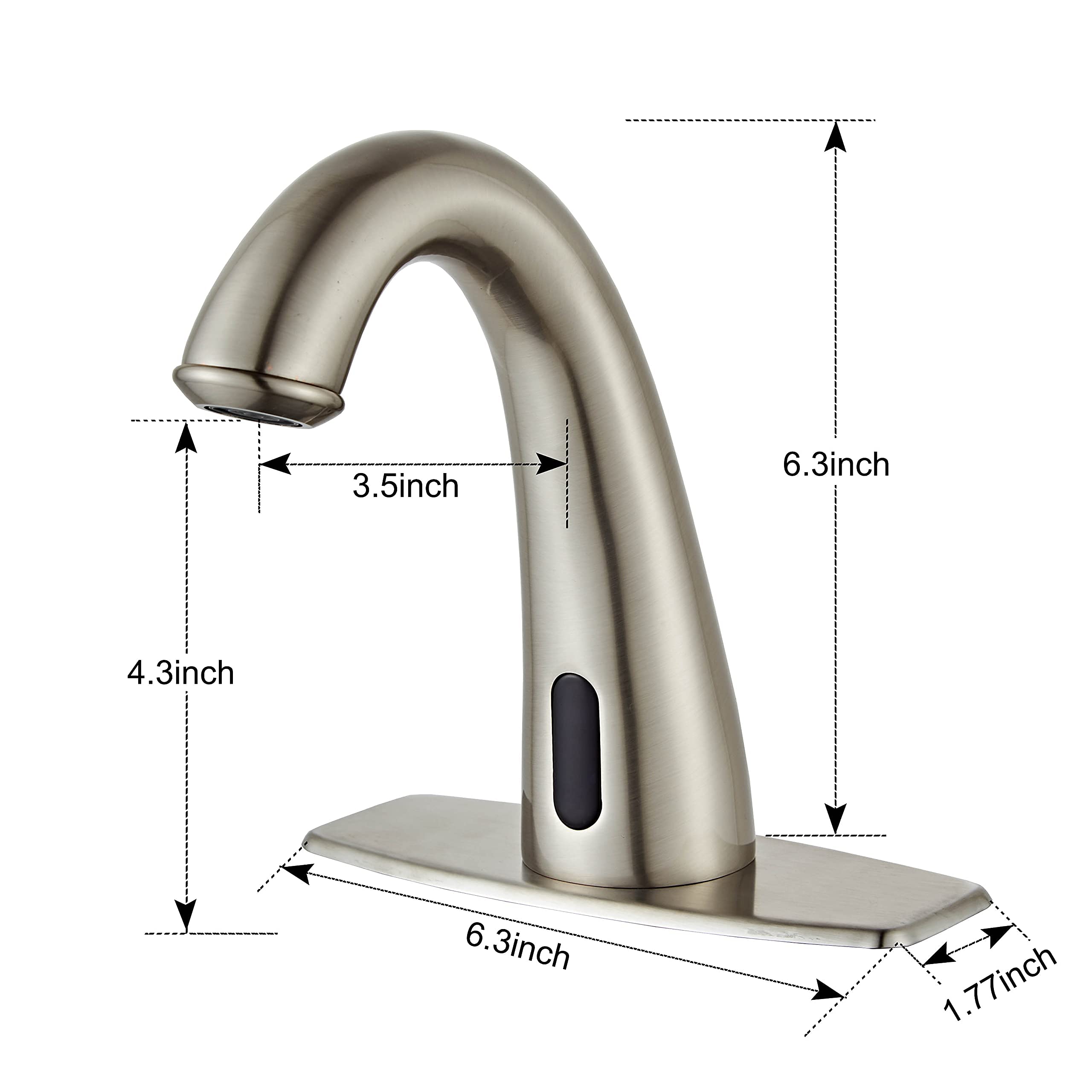Grifo para fregadero de baño con sensor automático electrónico sin contacto