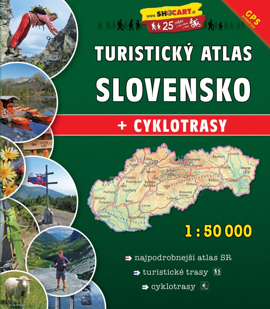 Slovensko Turisticky Atlas 1:50.000 A4: Shocart Atlas