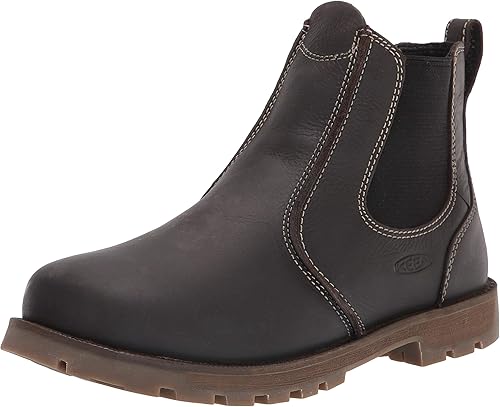 KEEN Utility Seattle Romeo - Zapatos de trabajo de cuero de altura media para hombre