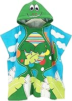 Vista 10 de BANGSAUR Toalla con capucha para niños, para el baño, la playa, toallas de algodón suave, absorbente, para piscina, con capucha, poncho para bebé