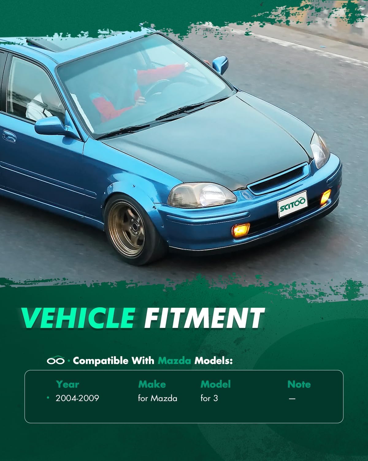 SCITOO Front Strut Tower Bar Suspension Replacement Red Fit for 2004-2009 for Mazda 3